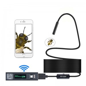 Wireless Endoscope 2.0 Megapixels HD WiFi Borescope USB Interface Waterproof Inspection Snake Camerafor Android, iOS and Windows, iPhone, Samsung, Tablet, Mac