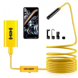 Wireless Endoscope 2.0 Megapixels HD WiFi Borescope Camera Micro Interface Waterproof Inspection Snake Camerafor Android, iOS and Windows, iPhone, Samsung, Tablet, Mac